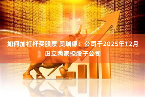 如何加杠杆买股票 奥瑞德：公司于2025年12月设立两家控股子公司